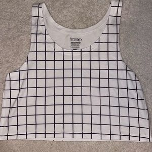 Black and White Crop Tank